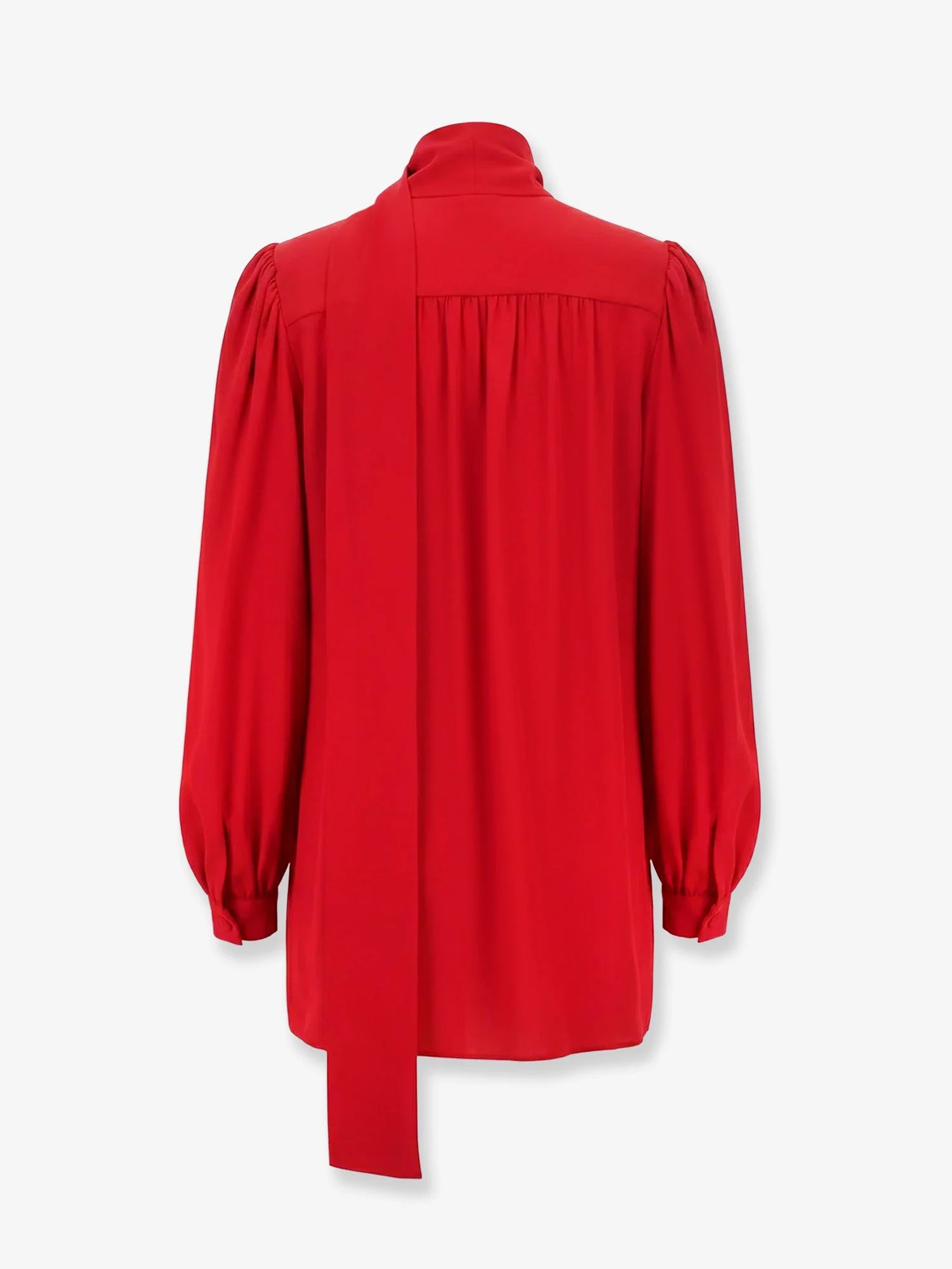 Silk shirt with bow