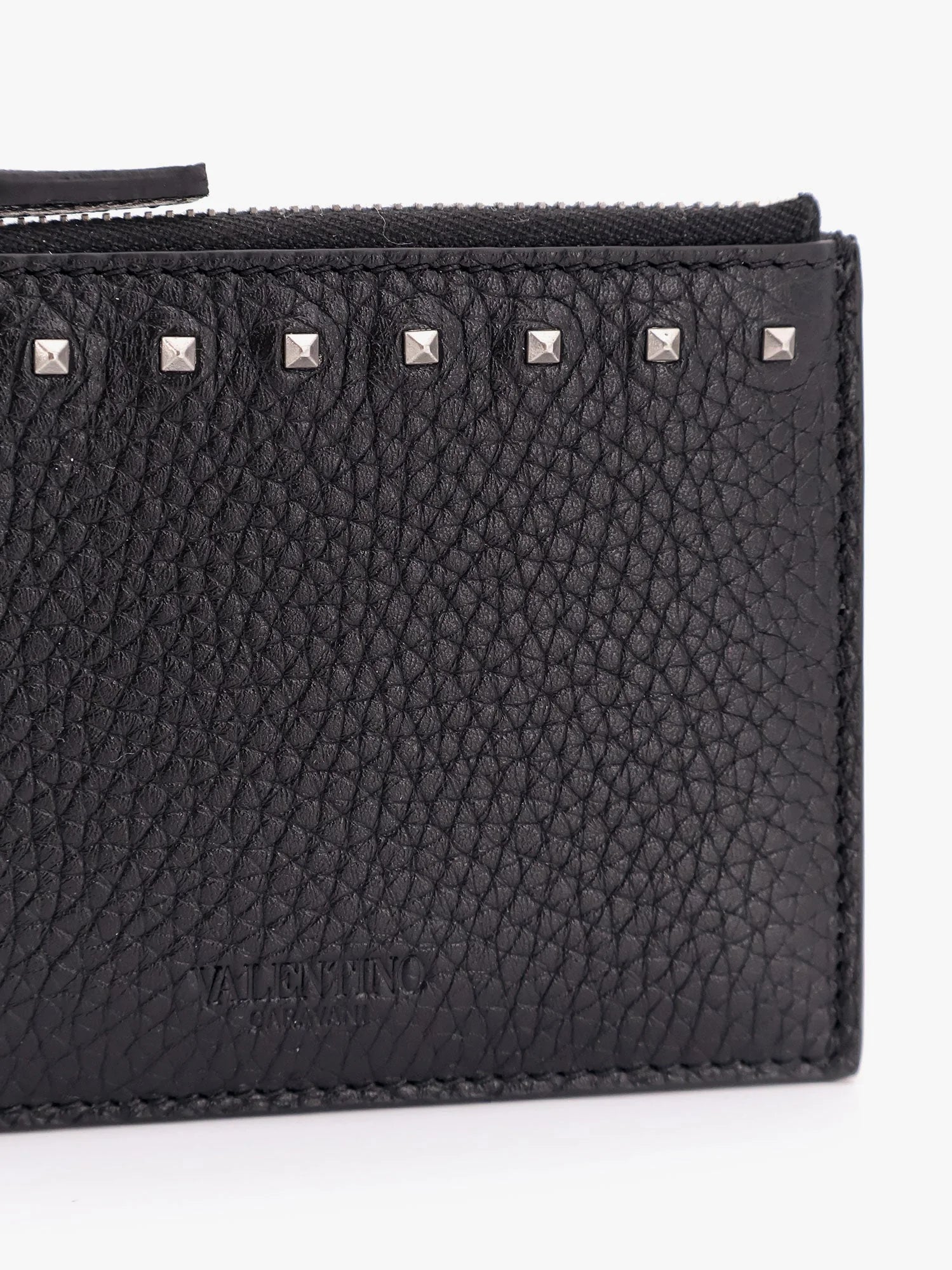 Valentino Garavani rockstud leather card holder