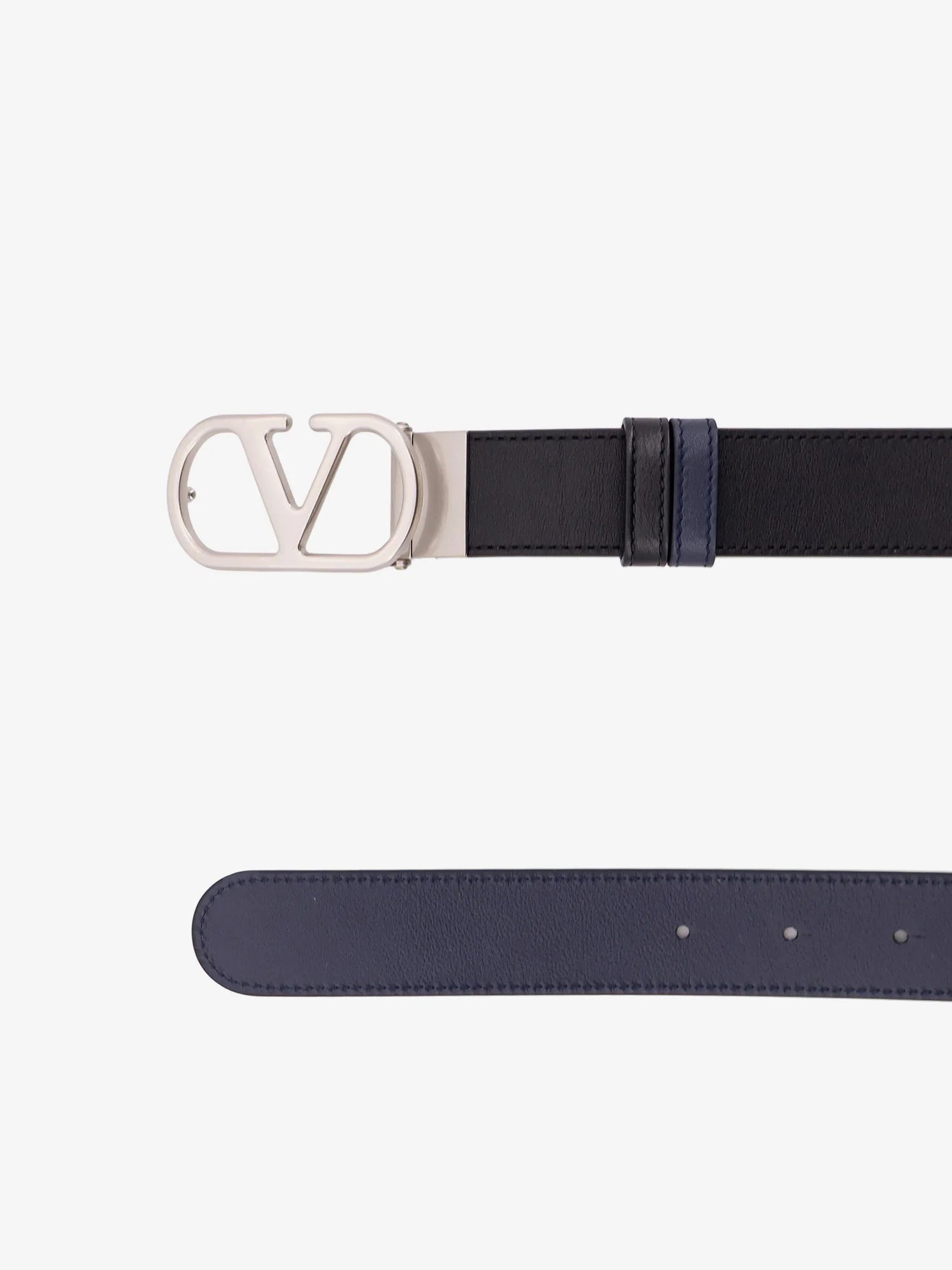 Vlogo leather reversible belt