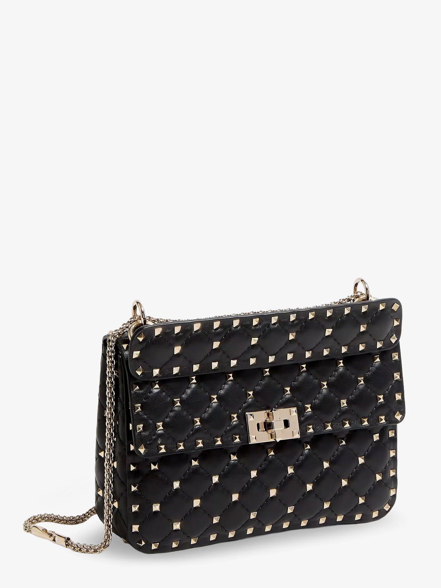 Rockstud Spike leather crossbody bag with iconic all-over studs