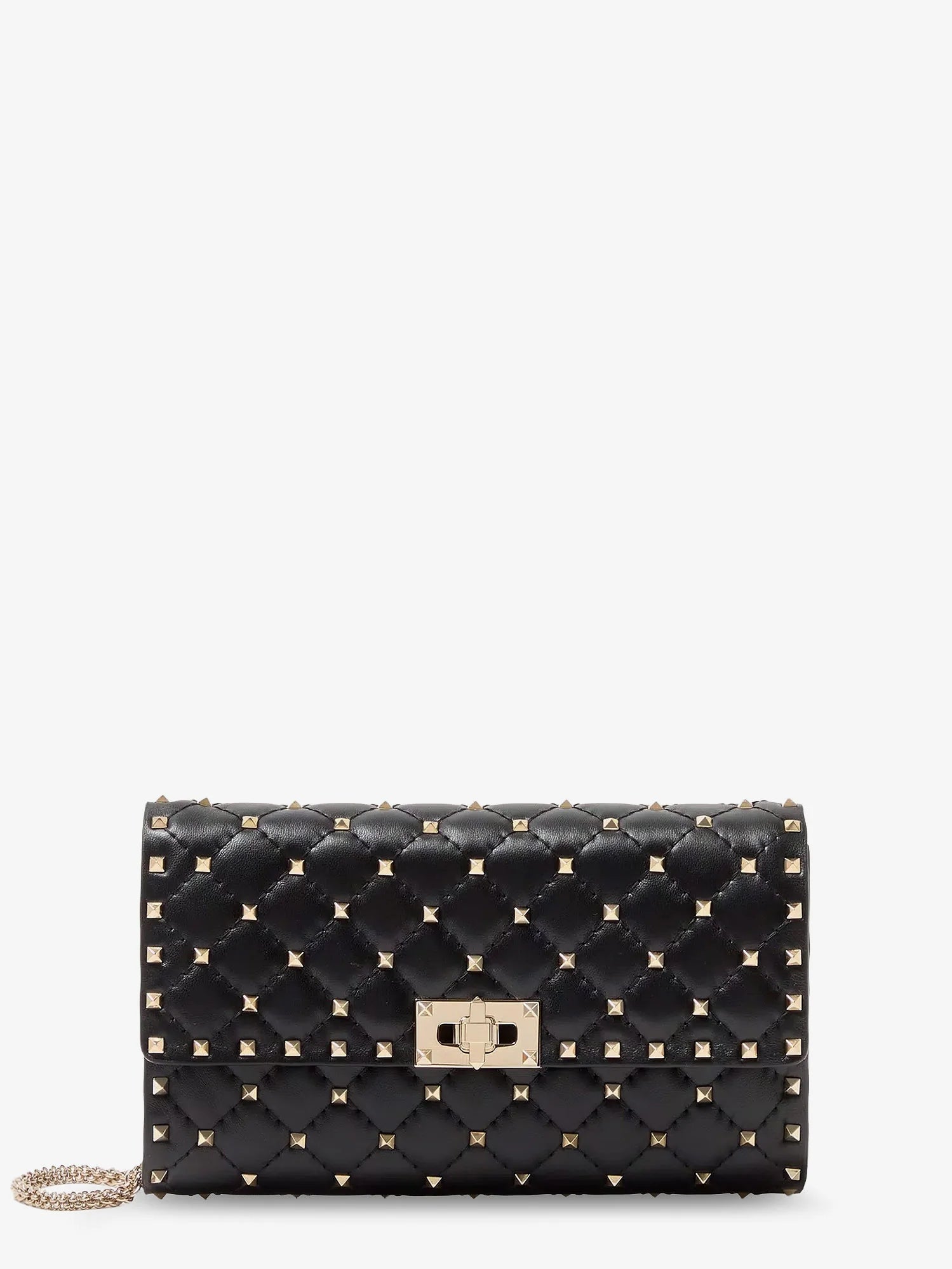 Rockstud Spike leather crossbody bag with iconic all-over studs