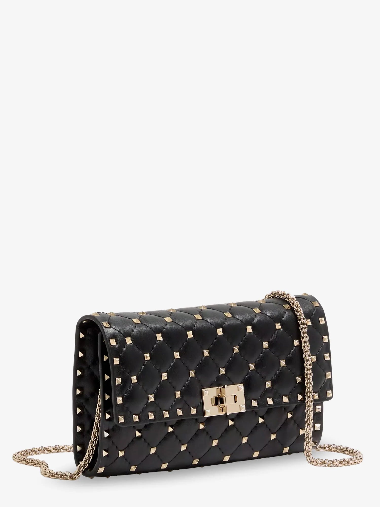 Rockstud Spike leather crossbody bag with iconic all-over studs