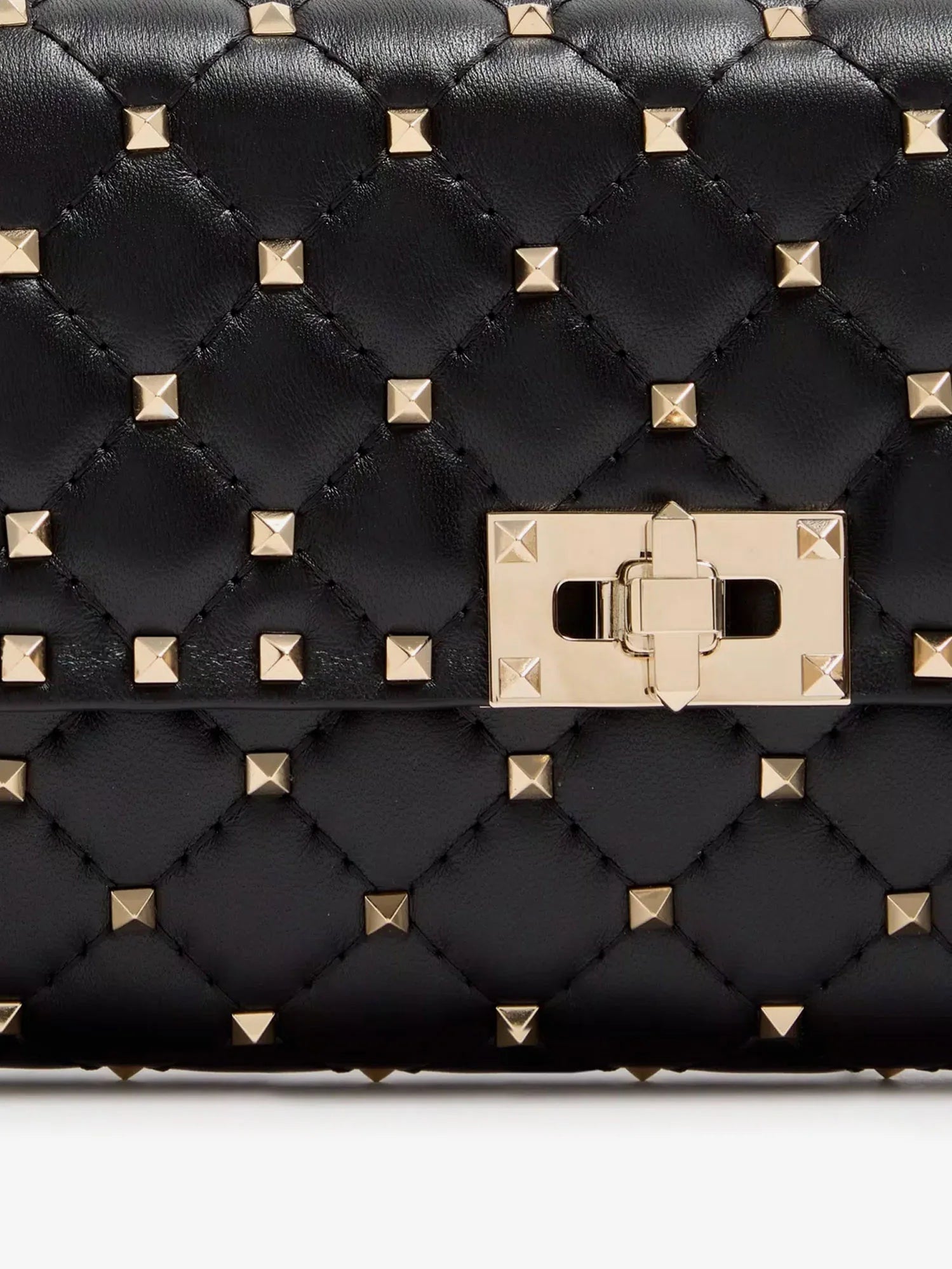 Rockstud Spike leather crossbody bag with iconic all-over studs