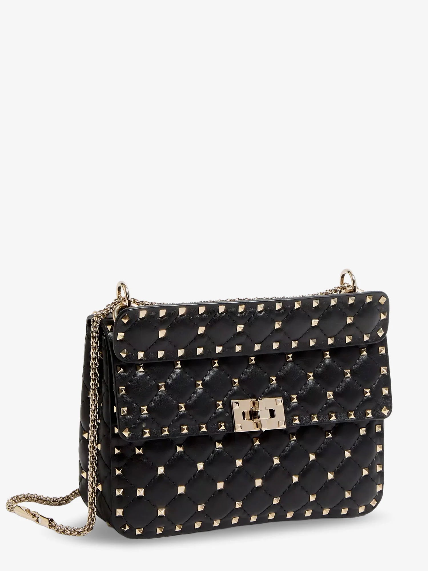 Rockstud Spike leather crossbody bag with iconic all-over studs