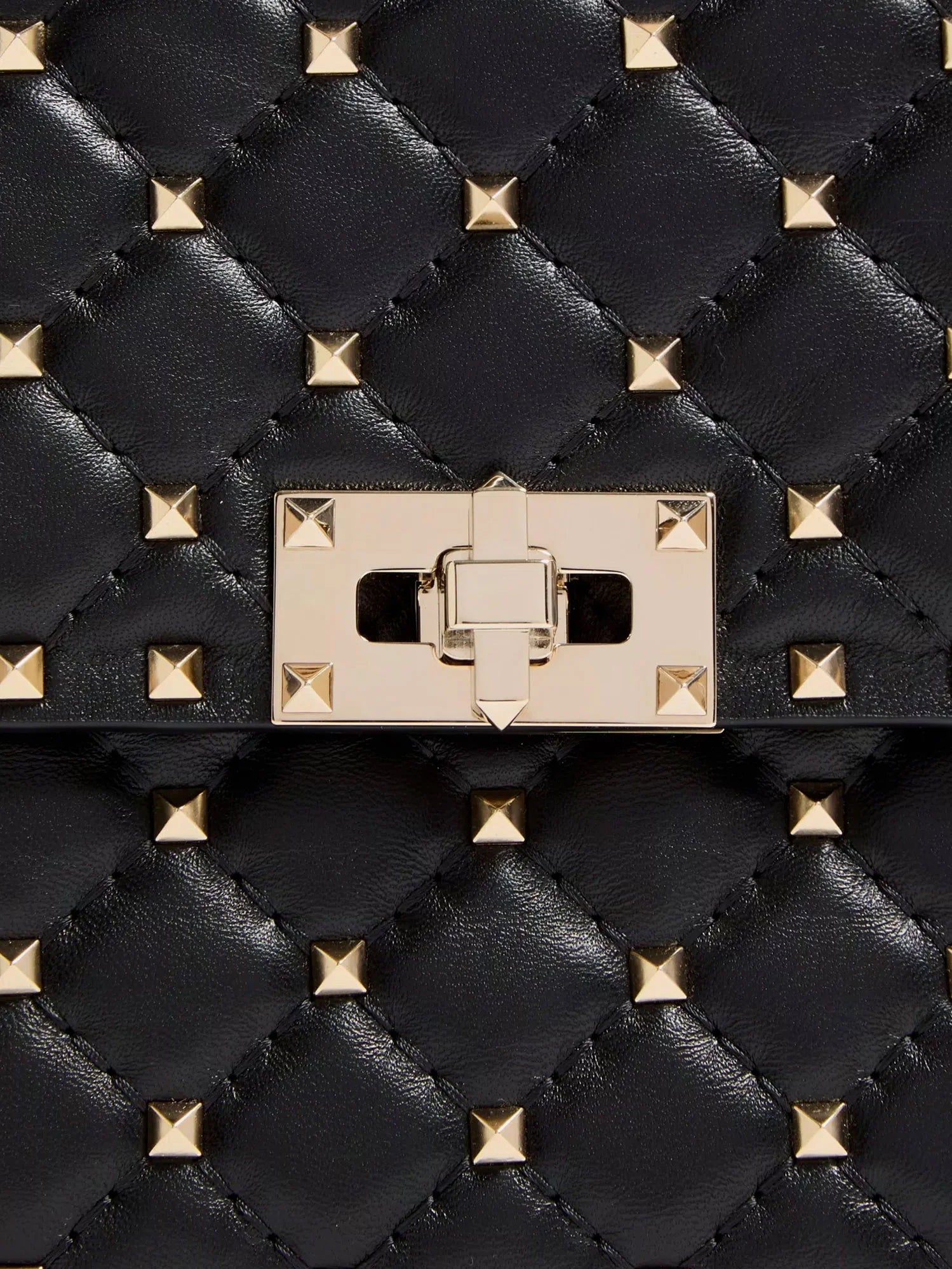 Rockstud Spike leather crossbody bag with iconic all-over studs