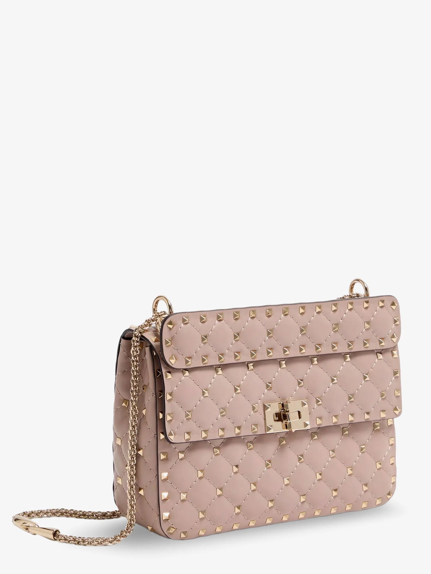 Rockstud Spike leather crossbody bag with iconic all-over studs