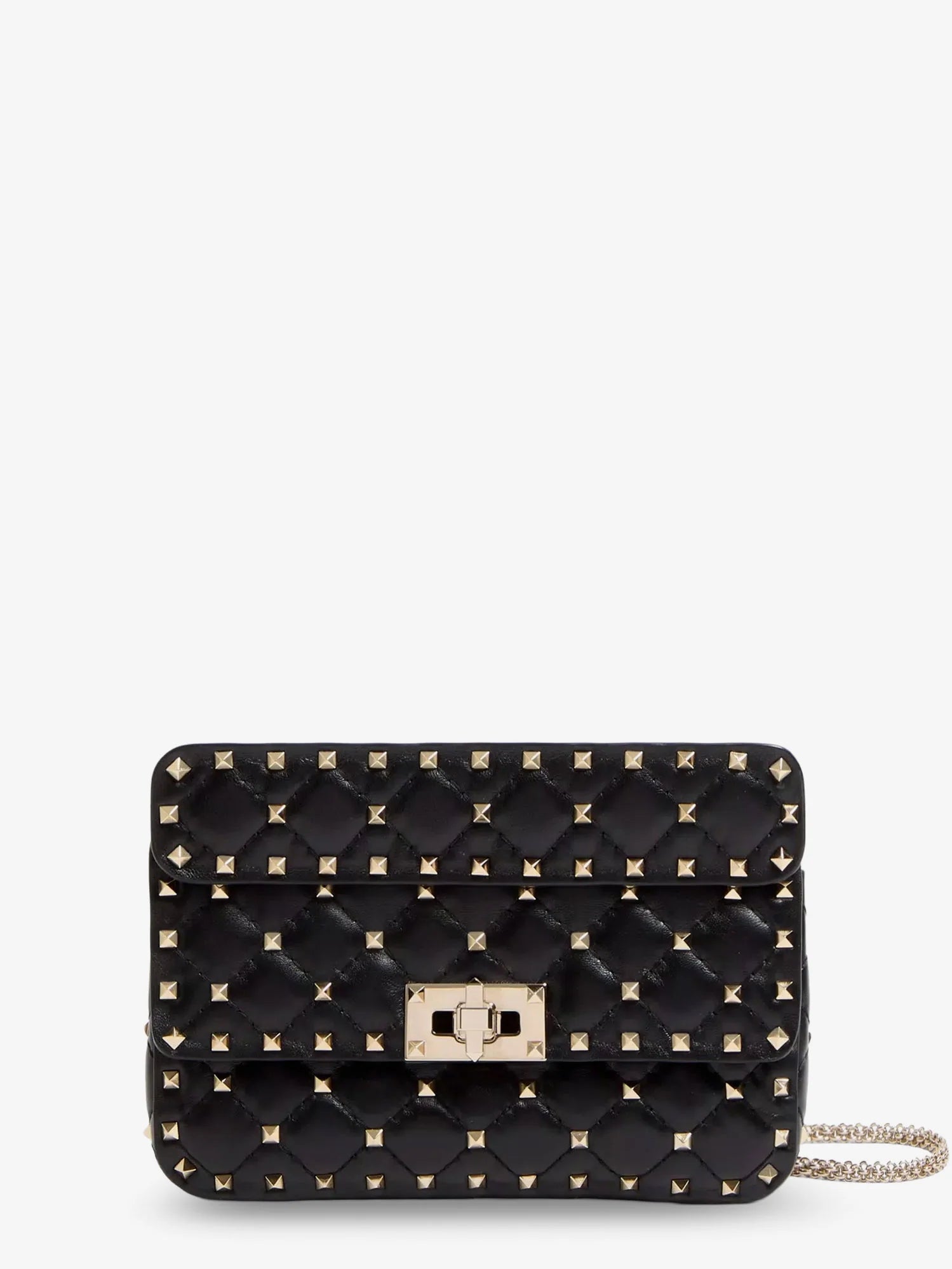 Rockstud Spike leather shoulder bag with iconic all-over studs
