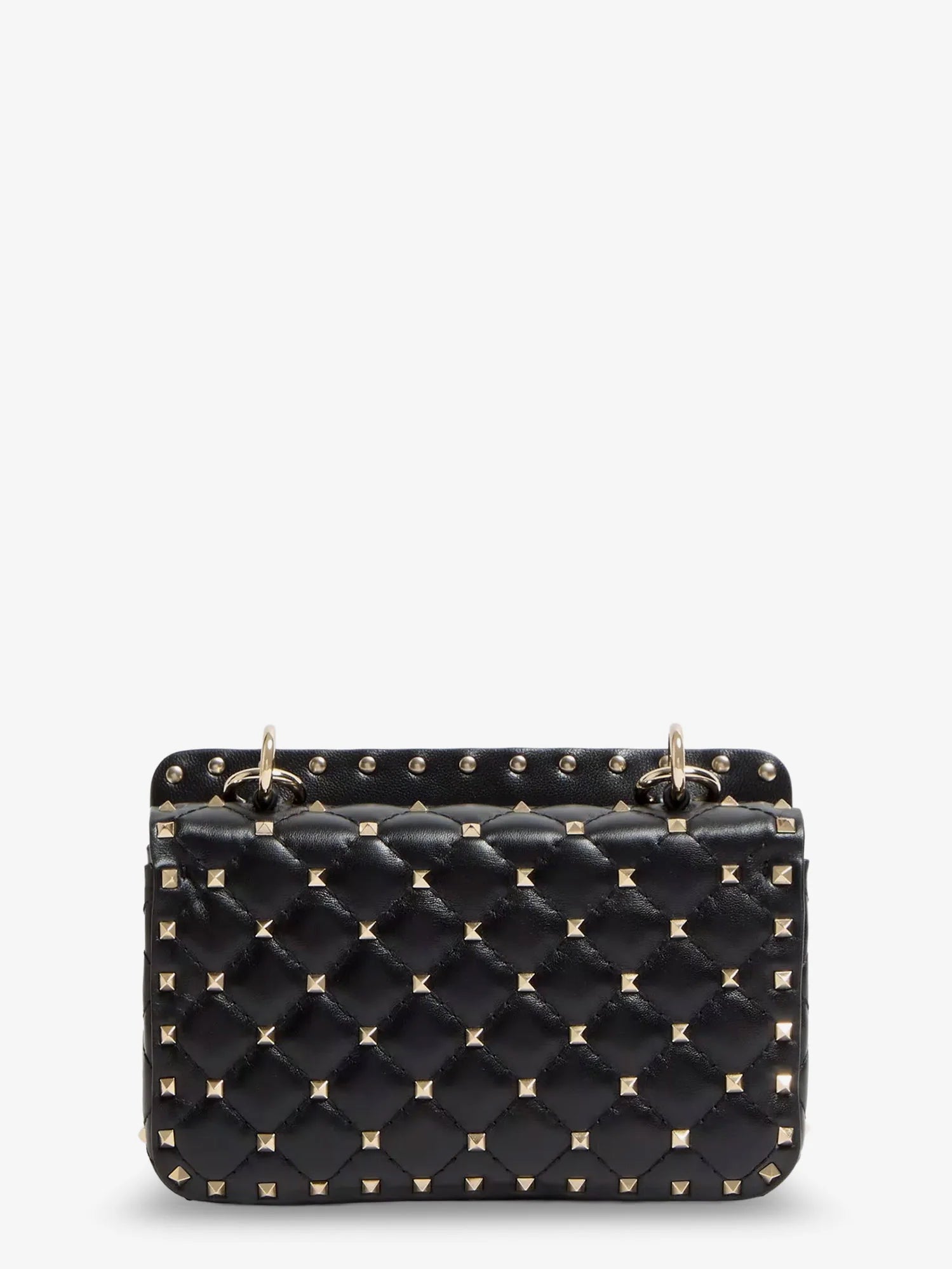 Rockstud Spike leather shoulder bag with iconic all-over studs