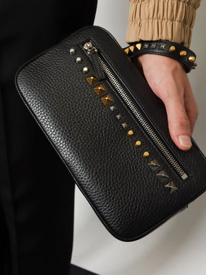 Valentino Garavani leather clutch