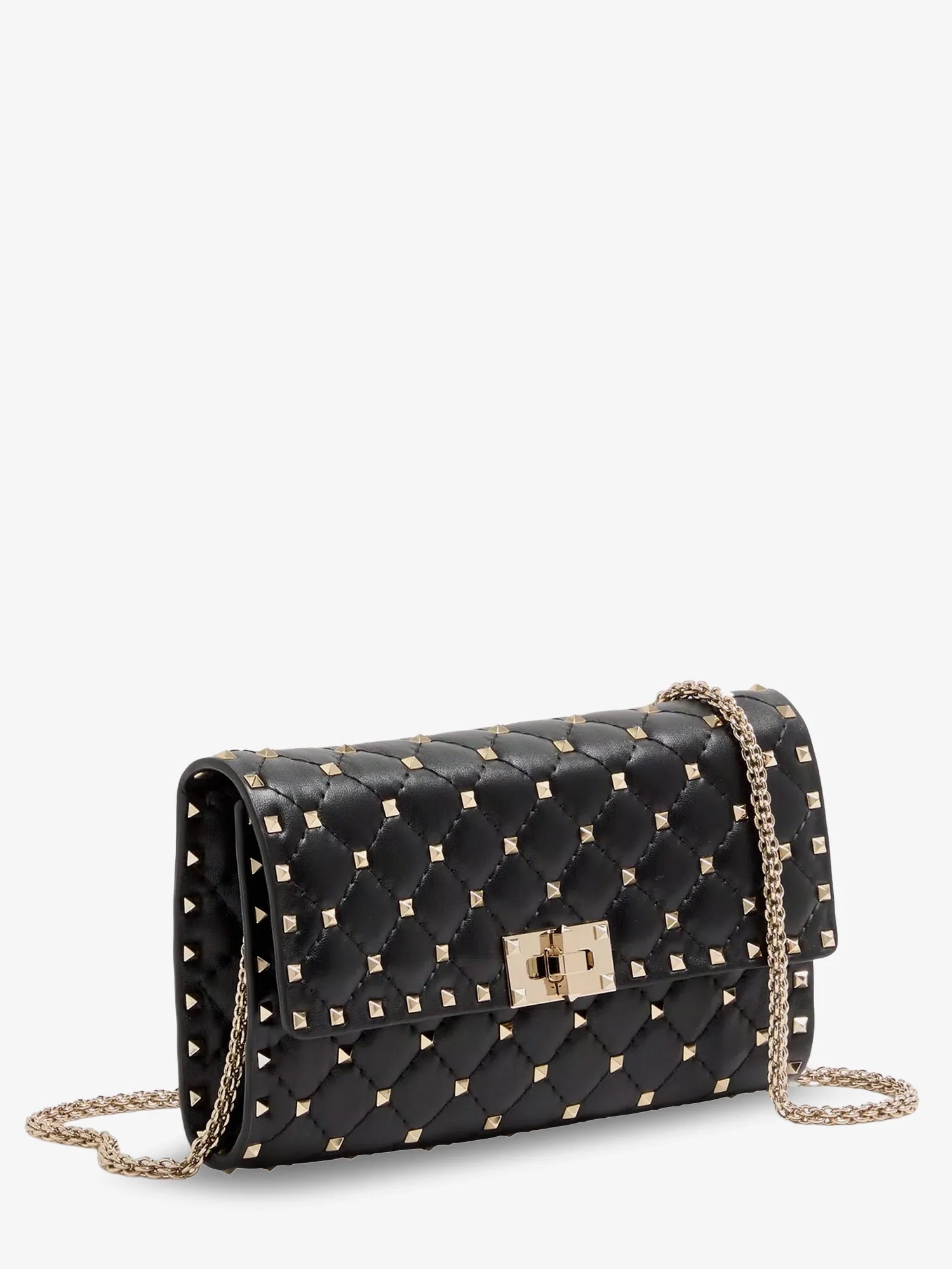 Rockstud Spike leather shoulder bag with iconic all-over studs