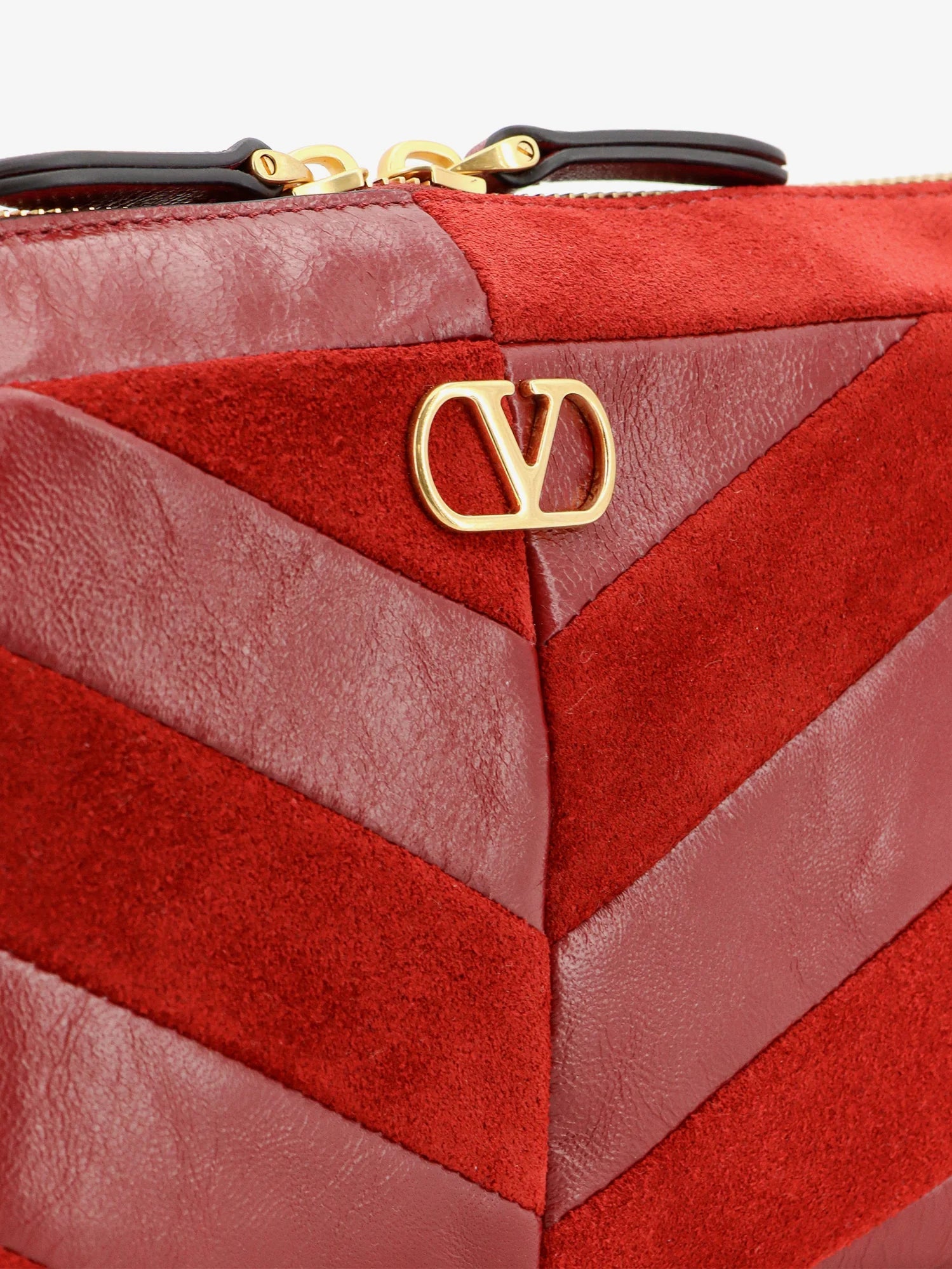 Panthea suede and leather crossbody bag