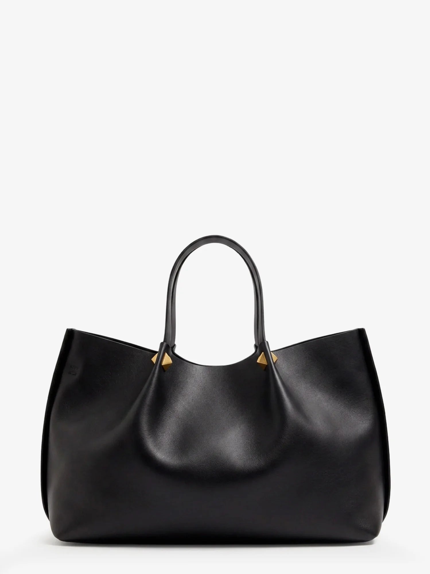 Large VLogo Signature leather tote bag