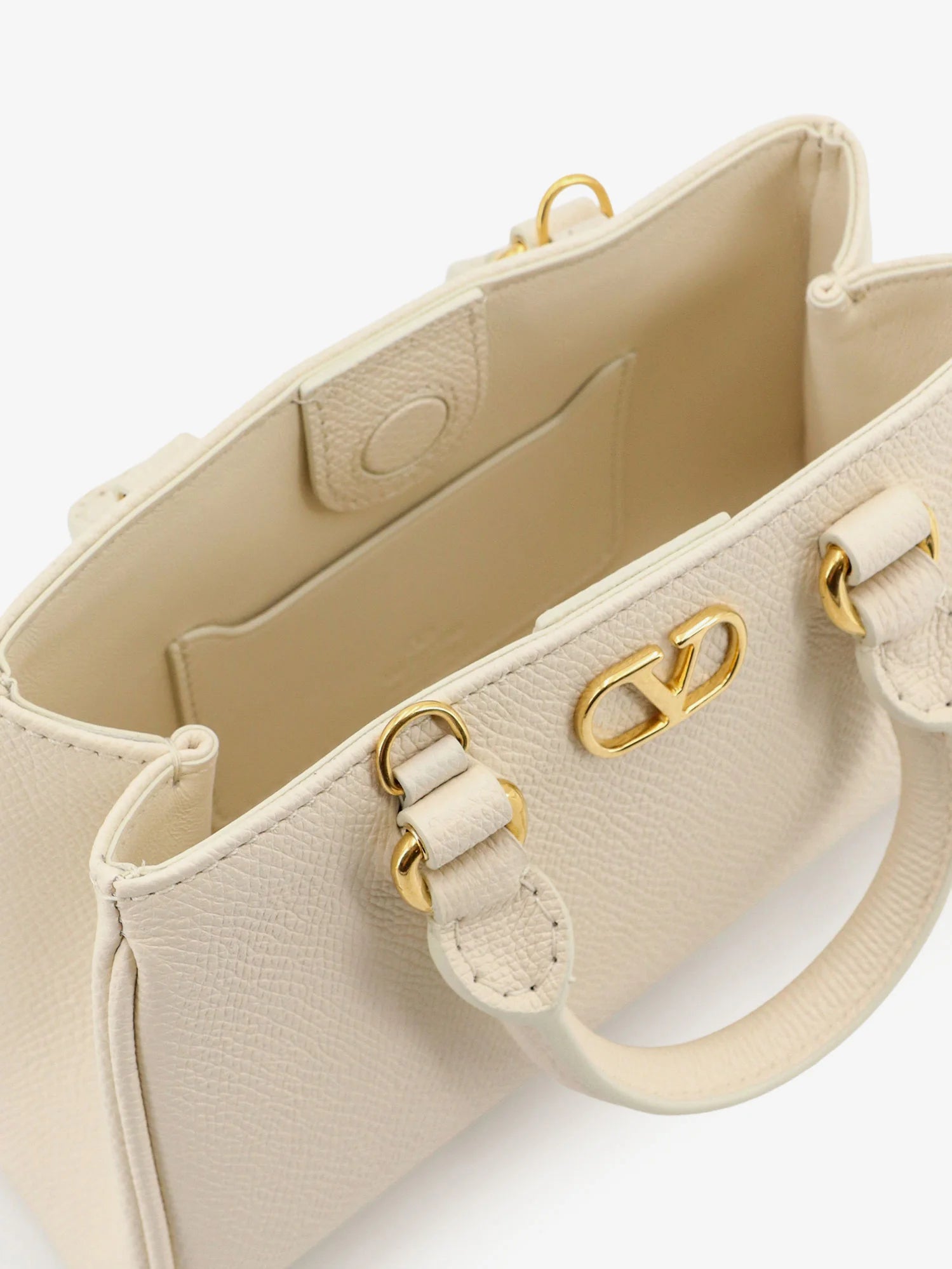 VLogo Signature Mini Leather Handbag