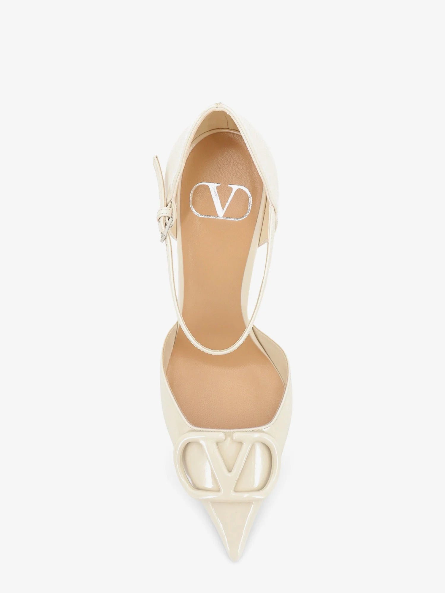 D'Orsay patent pumps with VLogo Signature