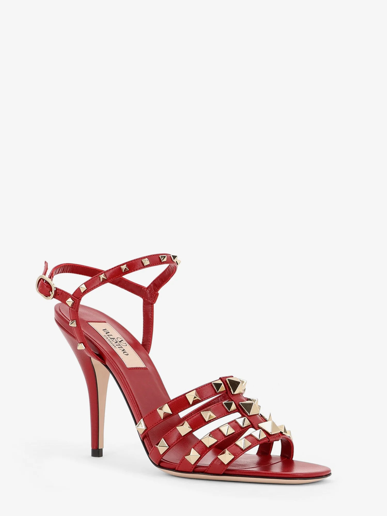 Rockstud leather sandals with iconic all-over studs