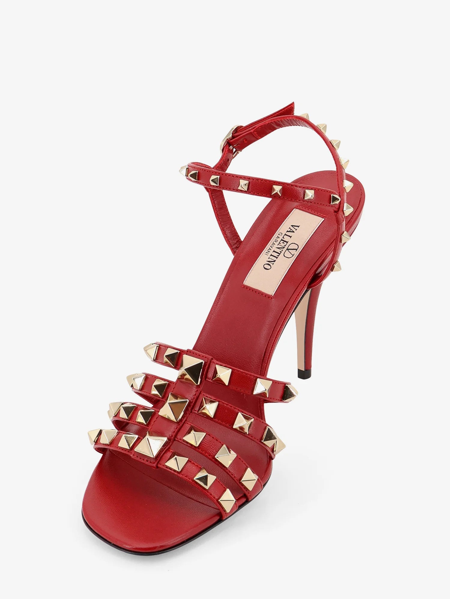 Rockstud leather sandals with iconic all-over studs