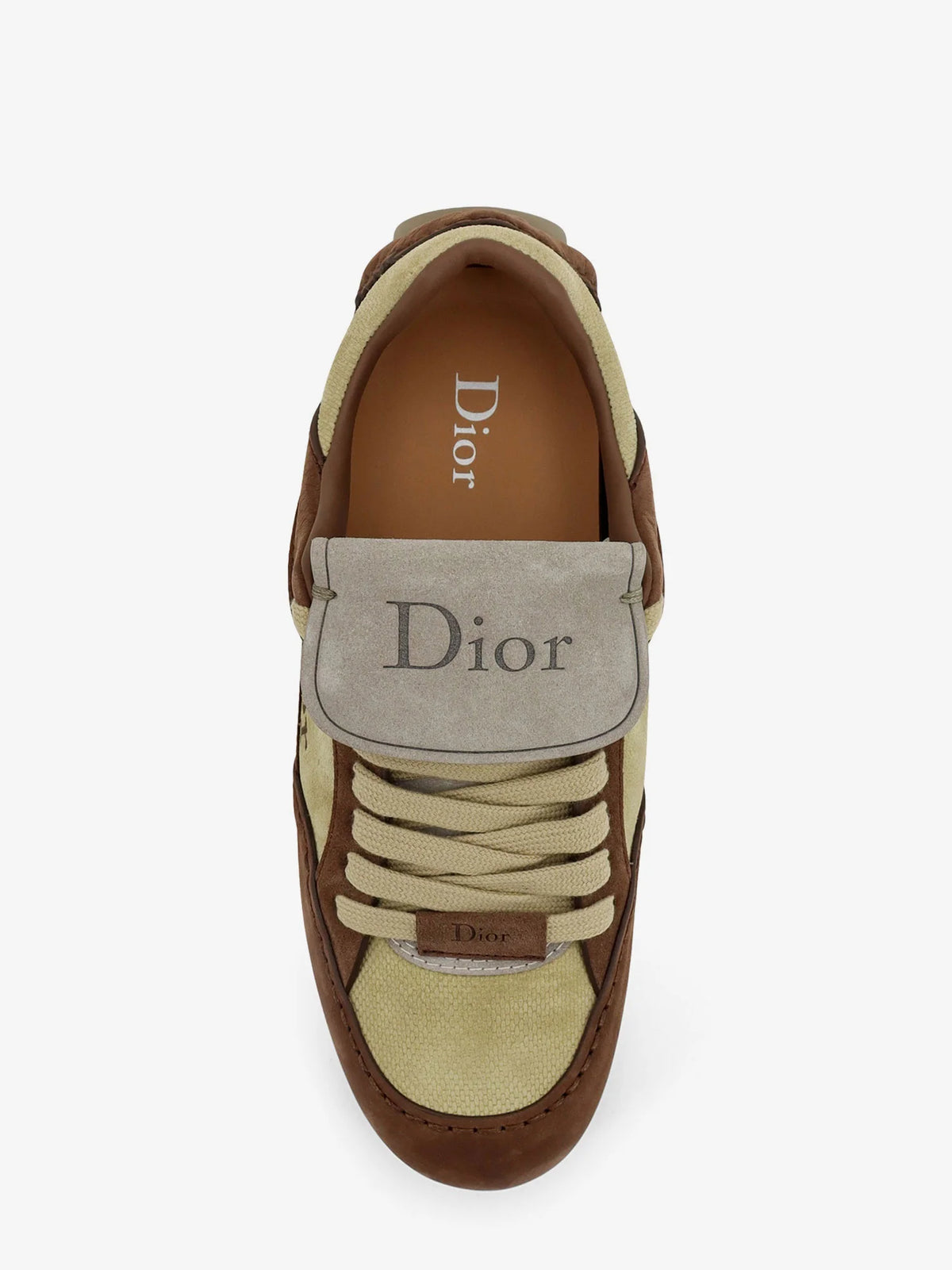 Derby Dior Roadie nabuk and suede sneakers
