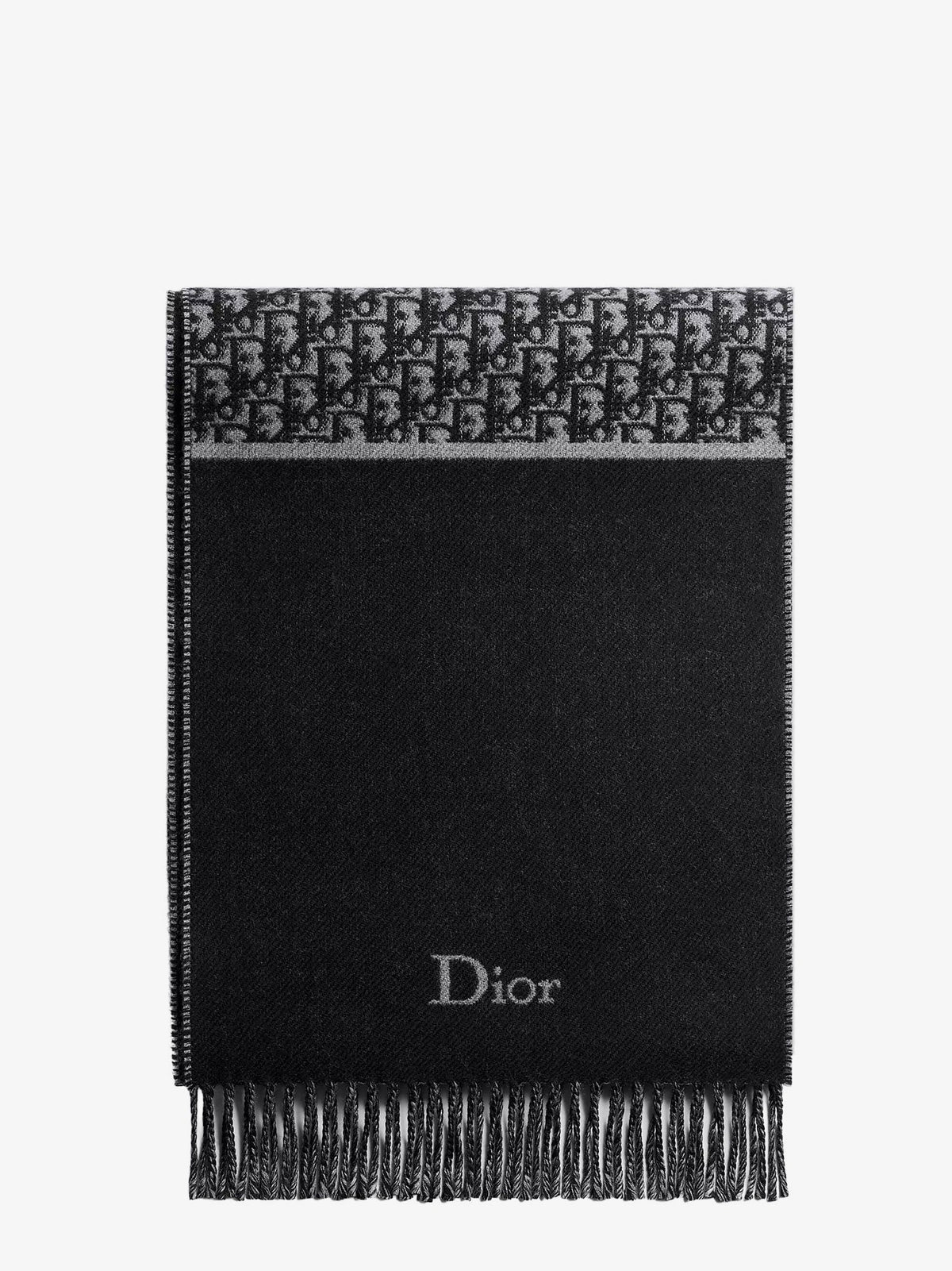 Wool scarf with Dior Oblique motif