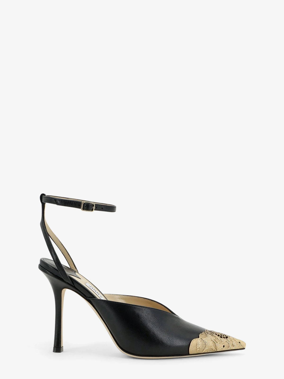 Faiz 100 leather slingback pumps