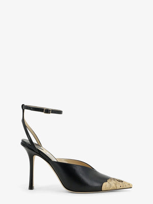 Faiz 100 leather slingback pumps