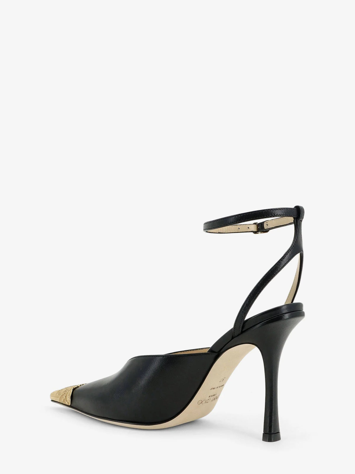 Faiz 100 leather slingback pumps