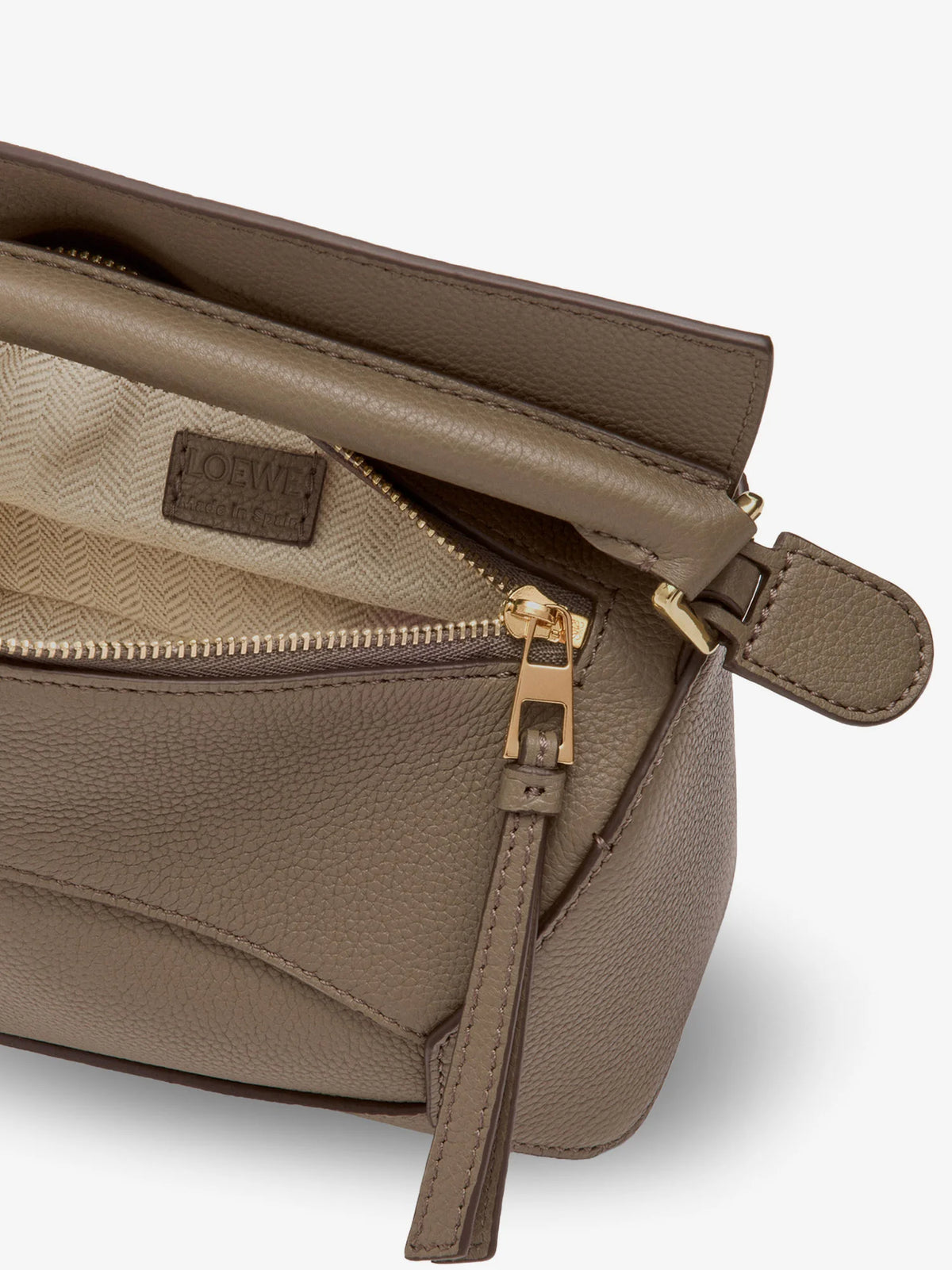 Puzzle Edge Mini Leather Handbag