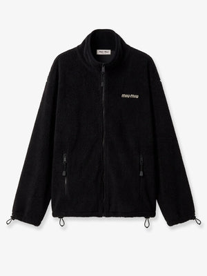 Oversized cotton zip-up sweatshirt