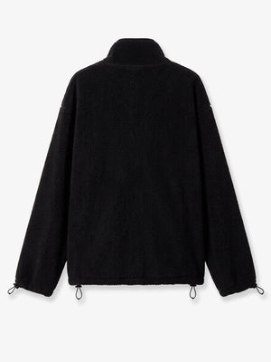 Oversized cotton zip-up sweatshirt