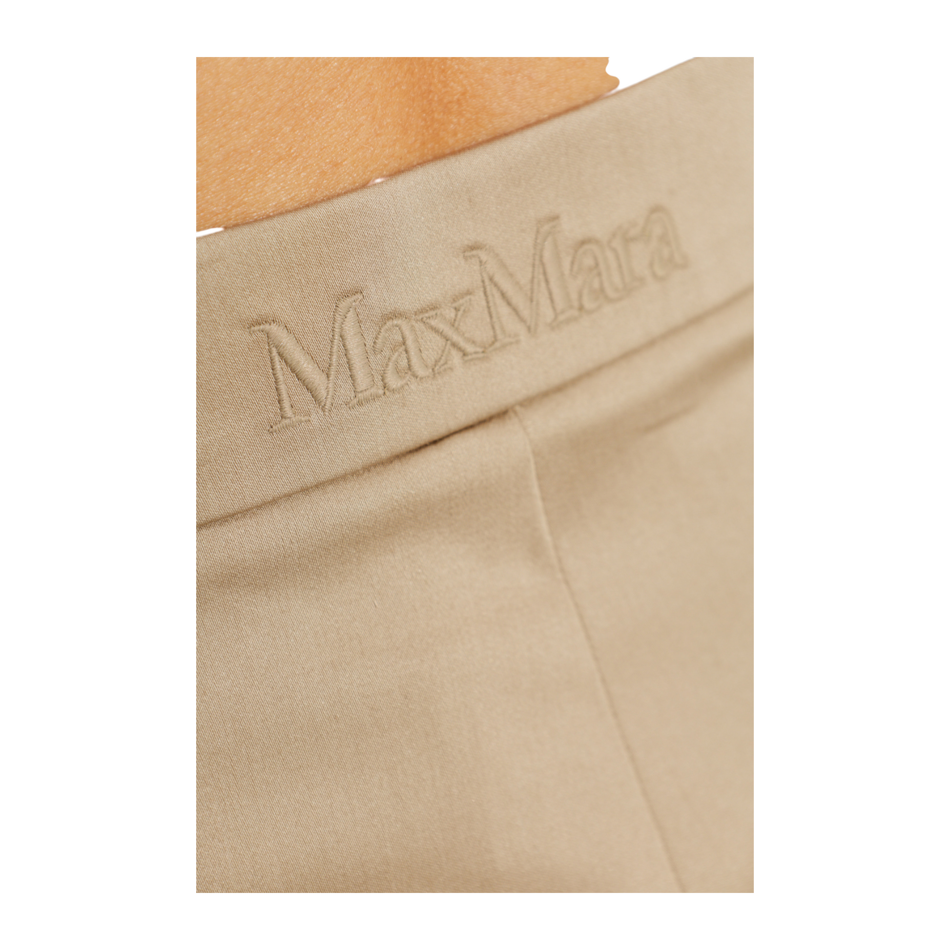 Max Mara　[タバッコ] コットン サテン ショート パンツ