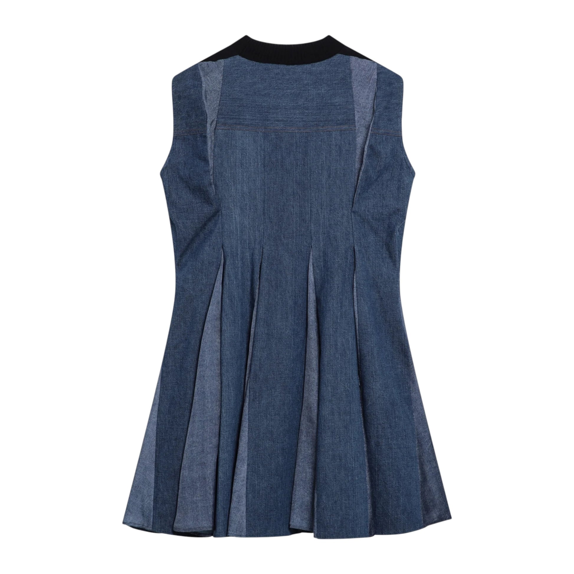 Sacai  Denim dress and knit top