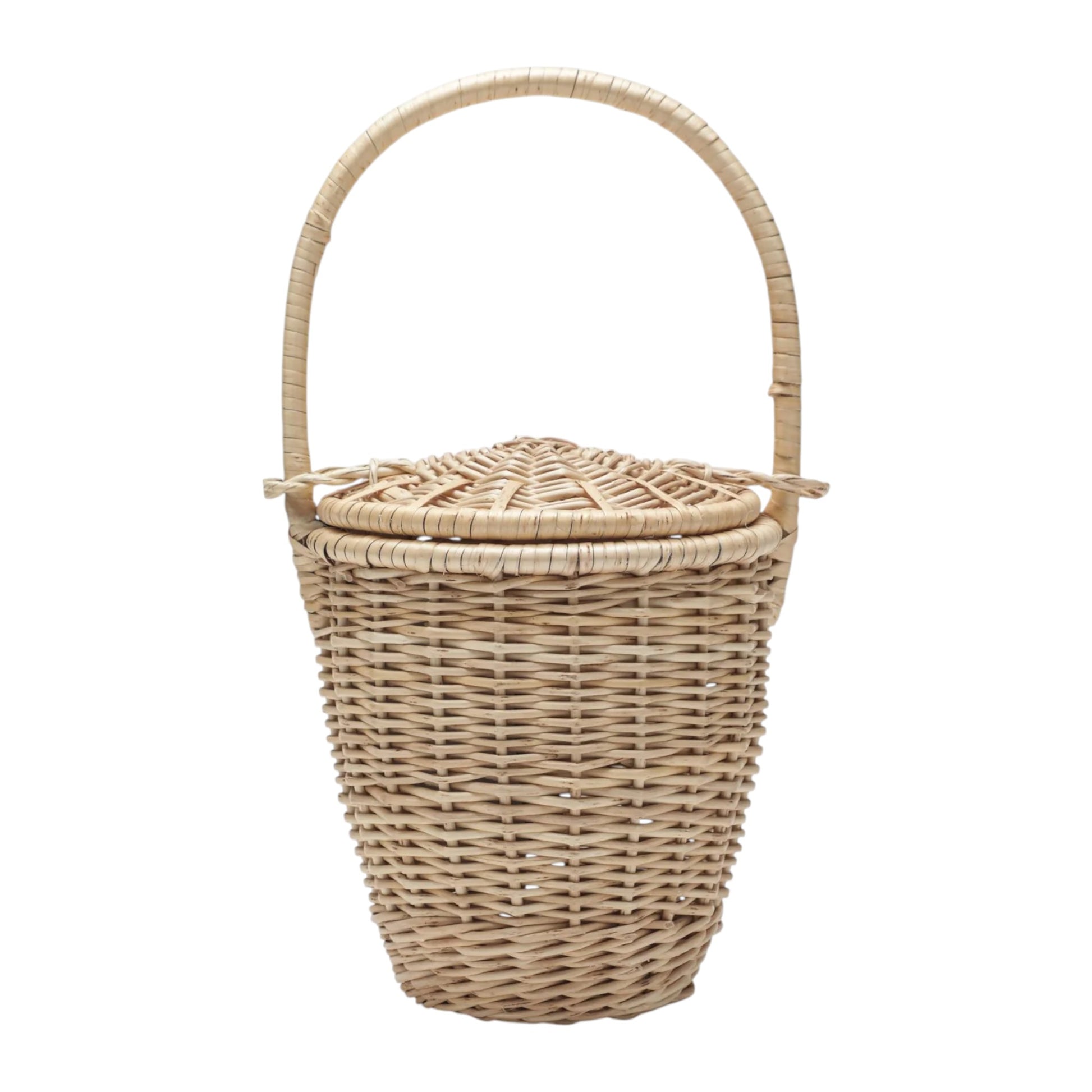 Patou  Beige wicker bucket
