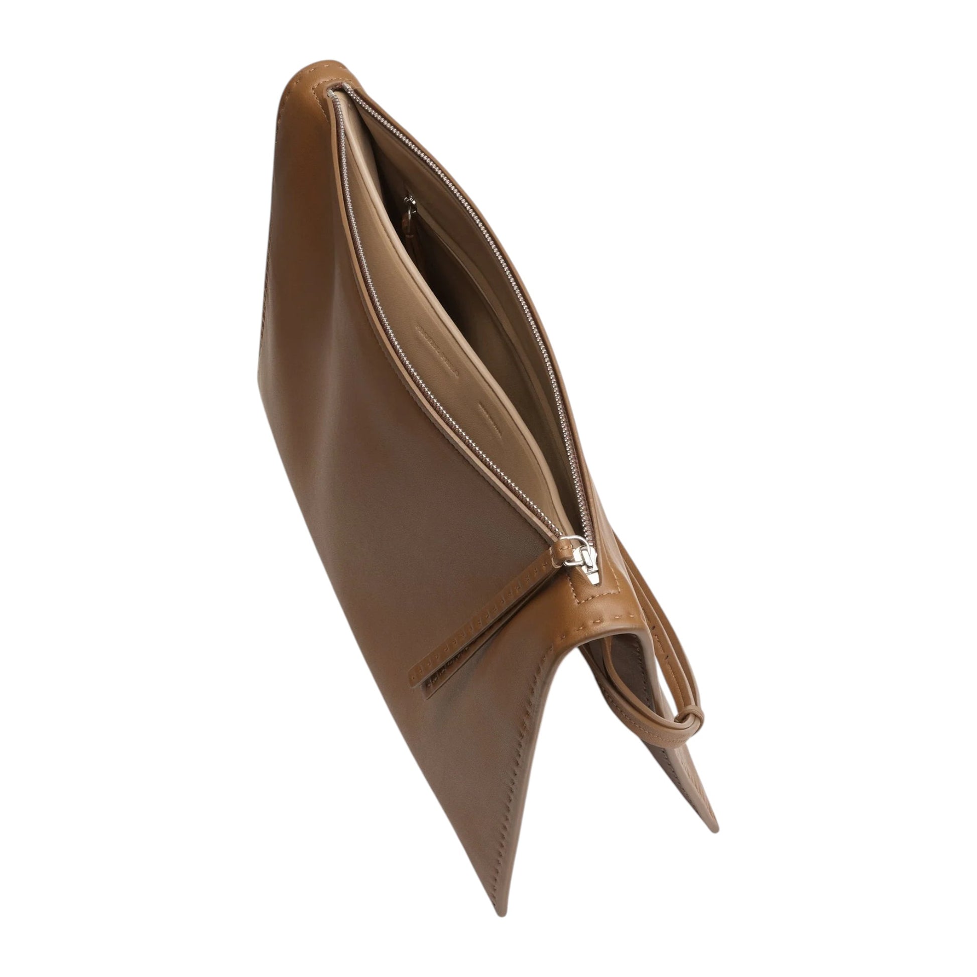 PHOEBE PHILO  Glove Pochette in caramel leather