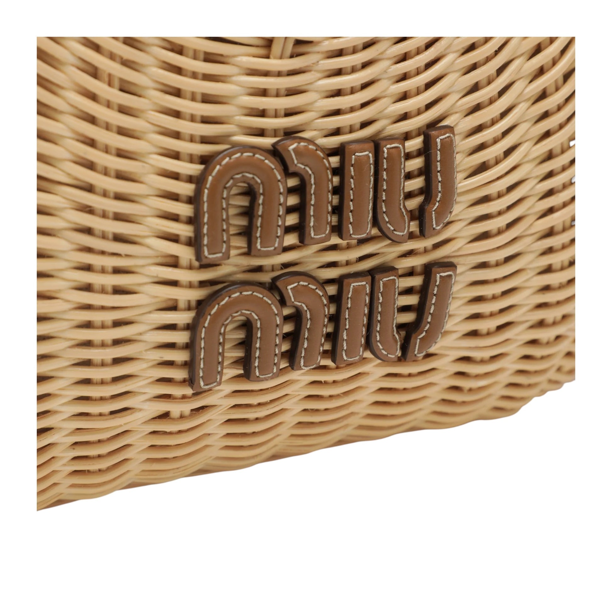 Miu Miu ワンダー ウィッカー ハンドバッグ