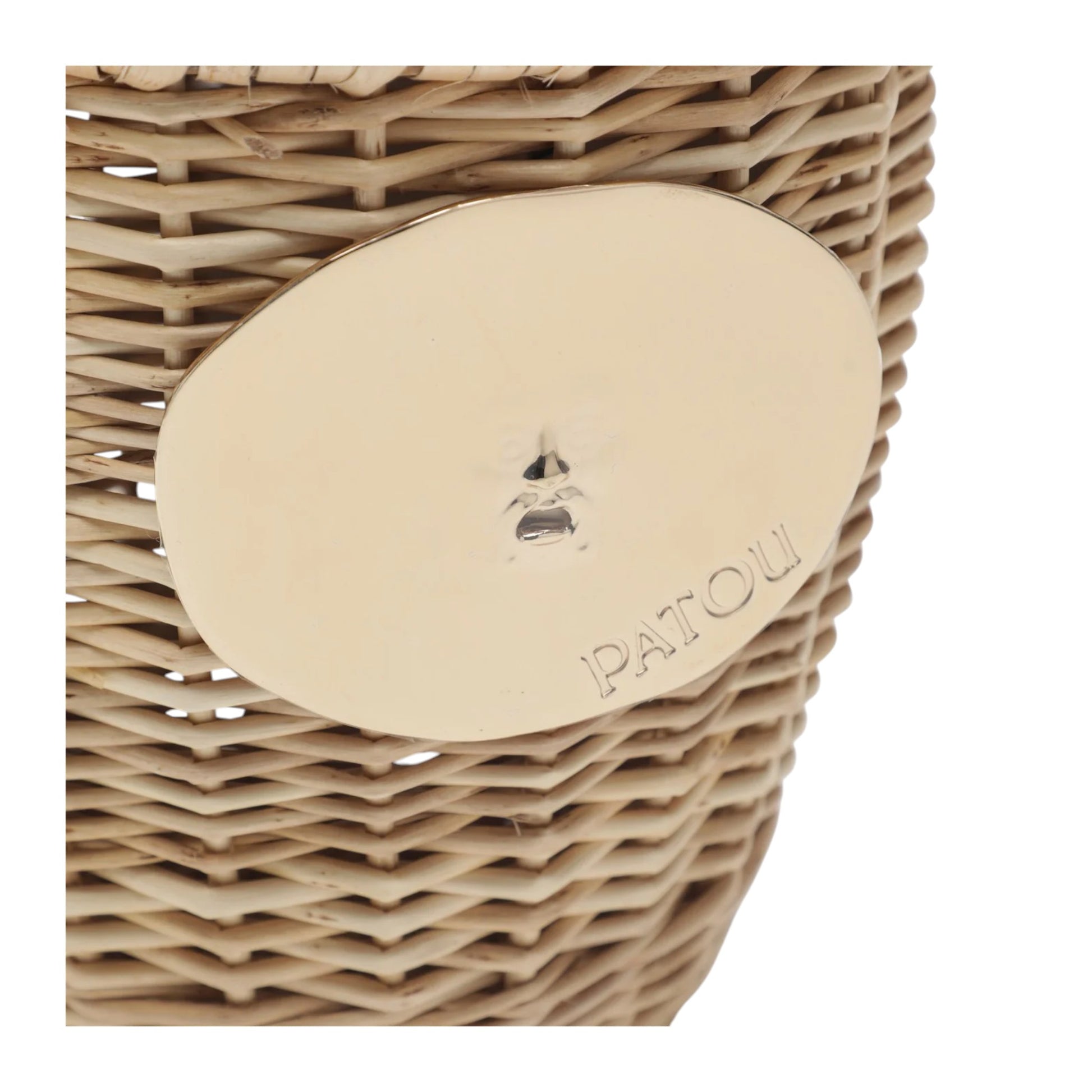 Patou  Beige wicker bucket