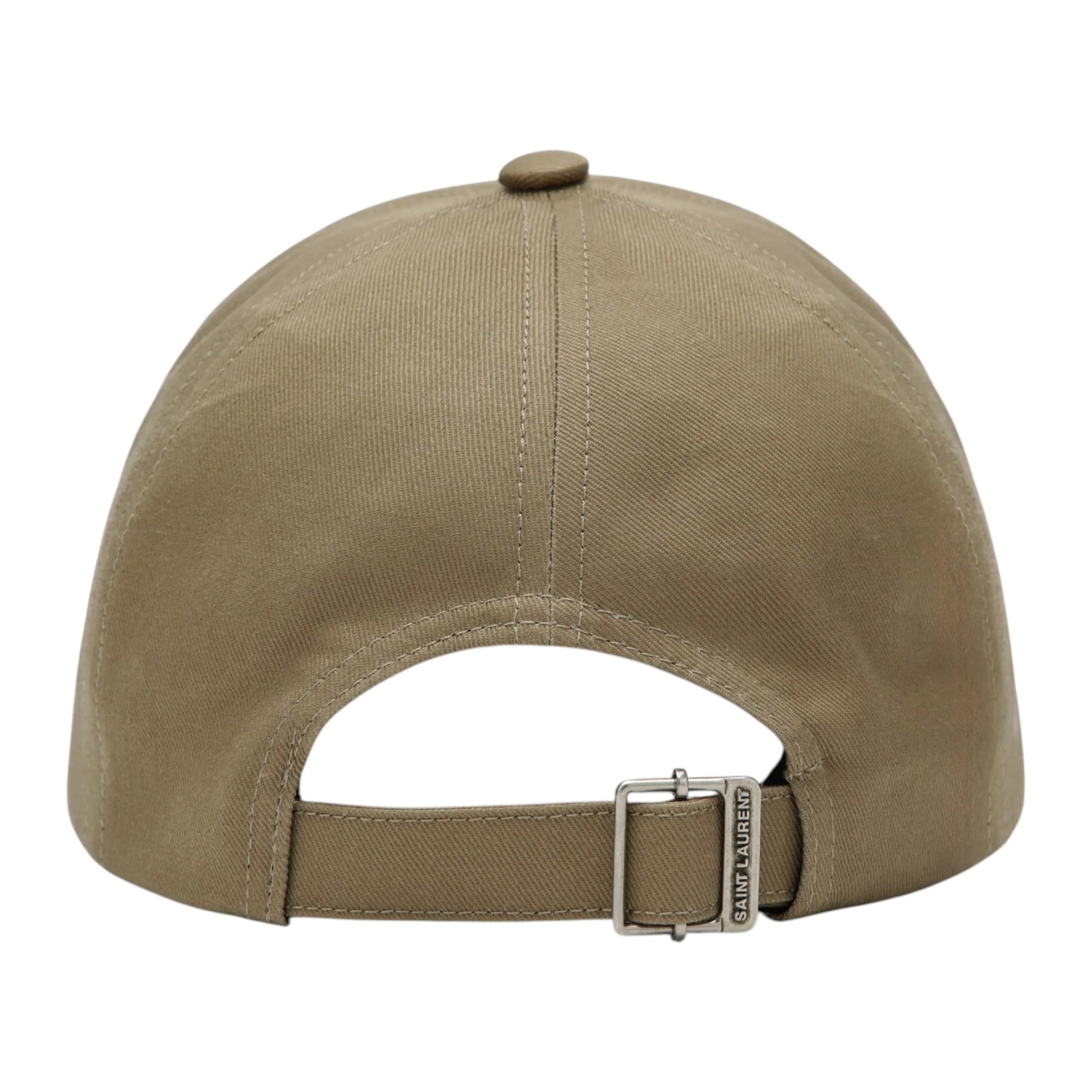 Saint Laurent  Beige baseball cap with embroidered logo